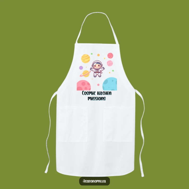 Funny Astronaut Apron: Cute Chef Space, Perfect Funny Kitchen Gift