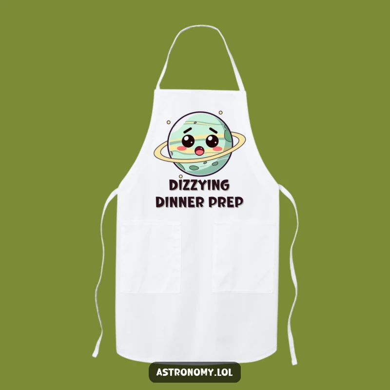 Funny Planet Apron: Dizzy Chef Surprise Kitchen Gift