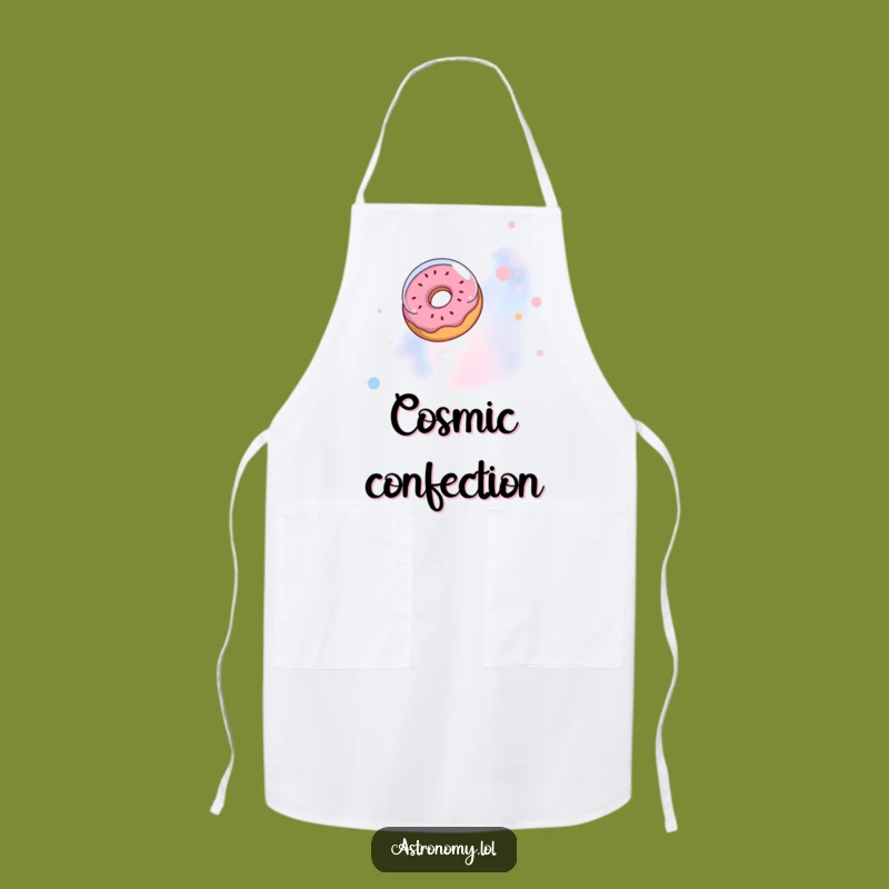 Funny Donut Astronaut Apron: Hilarious Kitchen Wear, Perfect Gift for Bakers