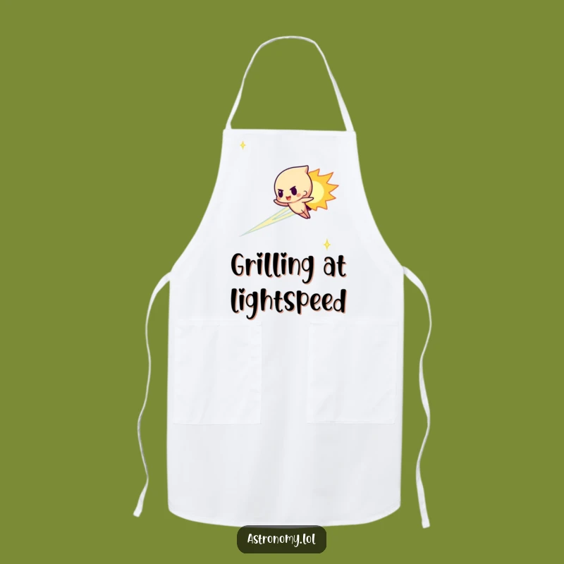 Funny Meteor Streaking Apron - Hilarious Kitchenwear for Speedy Cooks