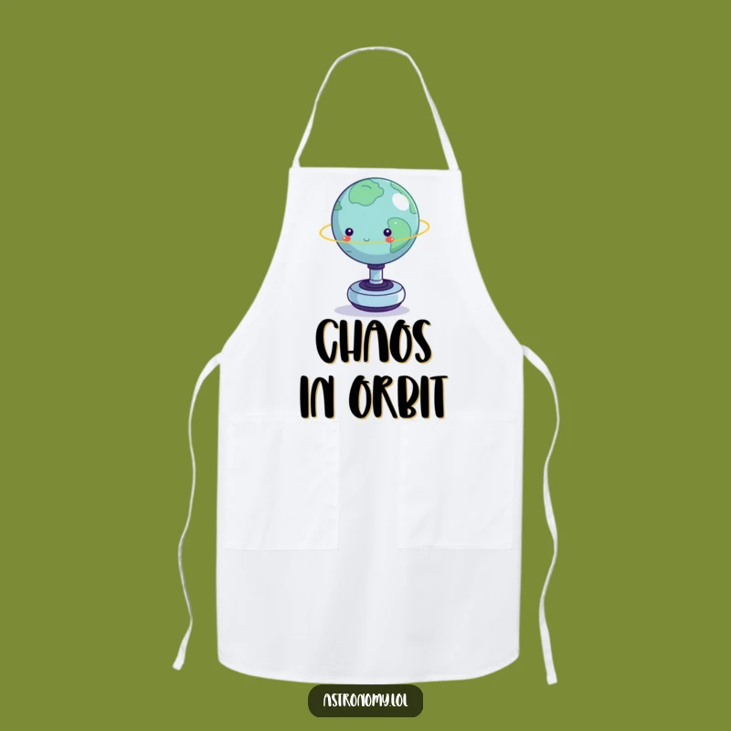 Funny Planet Fidget Toy Apron: Hilarious Kitchen Wear, Perfect Gift for Chefs