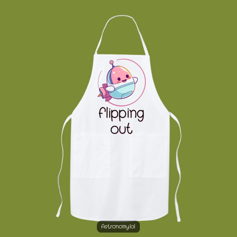 Funny Spaceship Apron: Cheerful Looper - Cook Up Funky Meals Funny Gift!