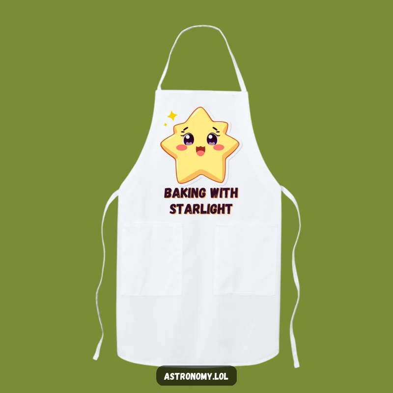 Funny Star Apron: Twinkling Character for Cheerful Cooking, Practical Gift