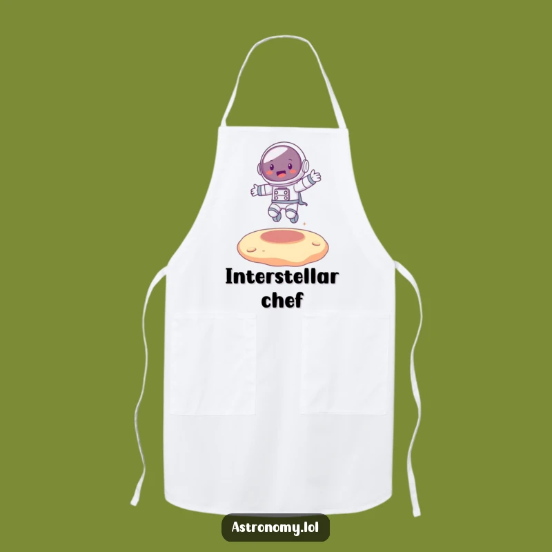 Funny Astronaut Bouncing Alien Apron - Cook with Cosmic Glee!