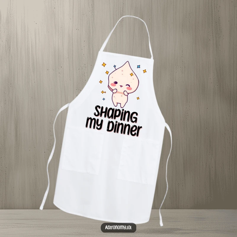 Funny Constellation Apron featuring a playful character forming a silly shape, perfect for chefs who love cosmic fun.