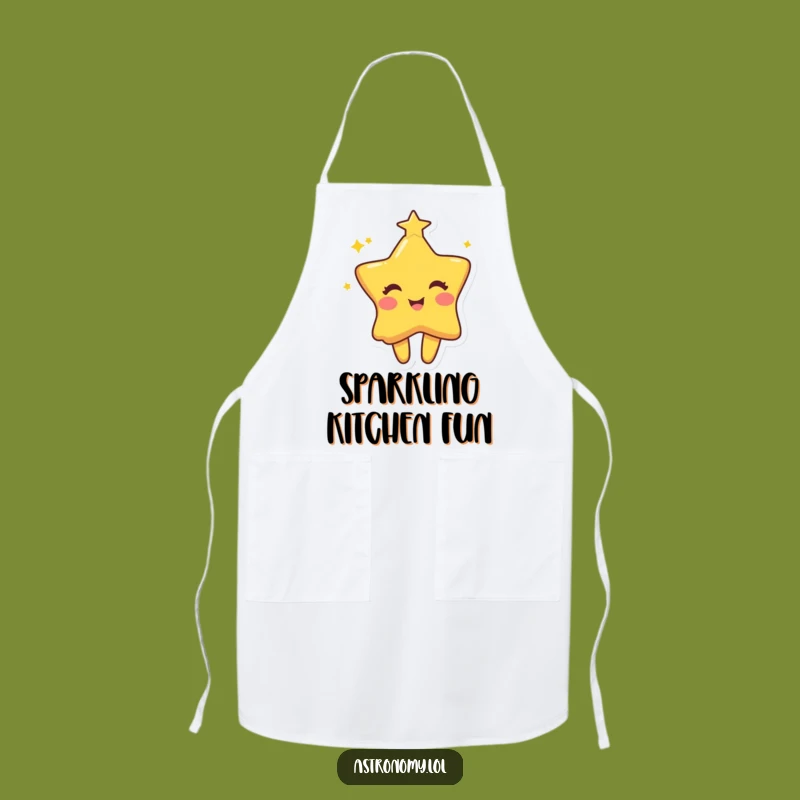 Funny Star Apron: Twinkling Chef Mischief, Perfect Funny Gift