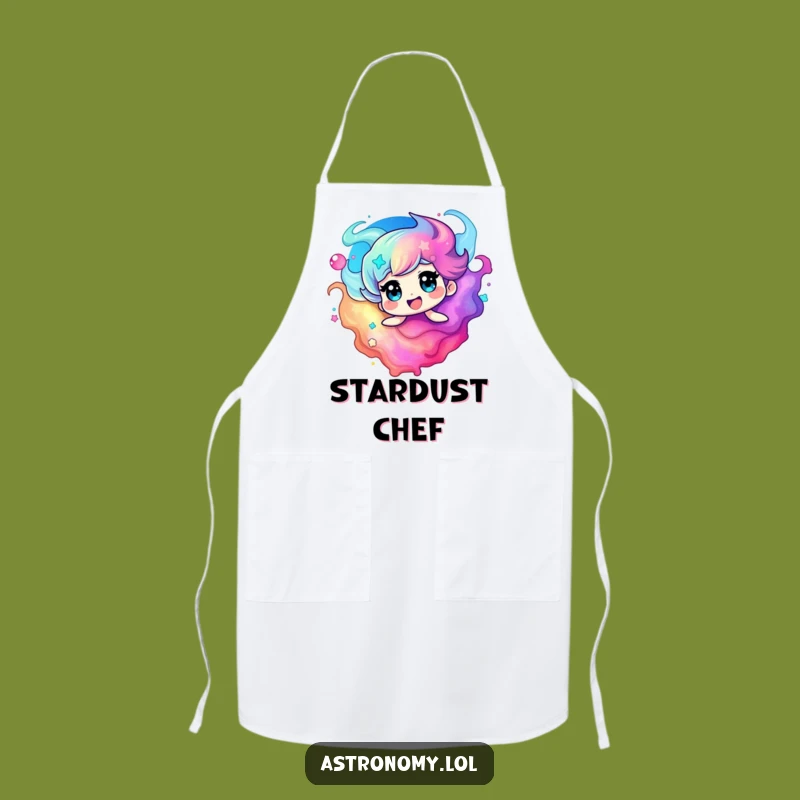 Funny Nebula Apron, Vibrant Colors, Delightful Swirling Character Kitchenware
