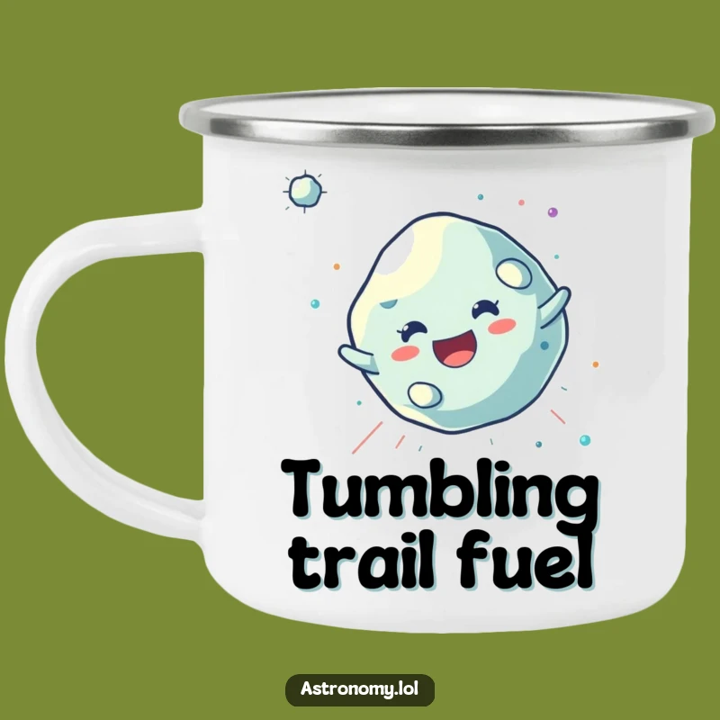 Funny Asteroid Camping Mug: Tumbler Character, Durable Outdoor Fun Gift