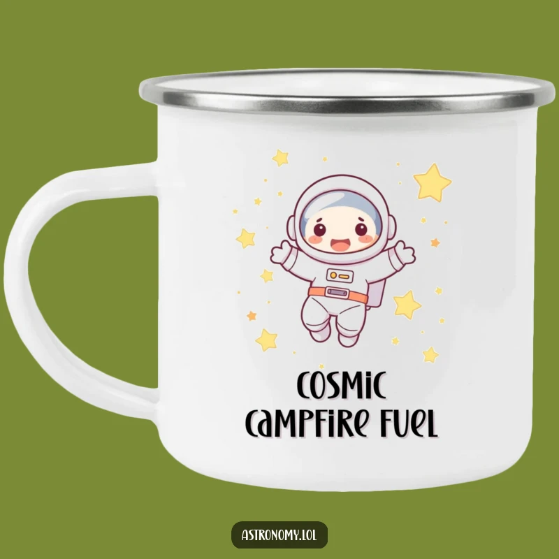 Funny Astronaut Camping Mug: Durable Floating Star Drinkware Gift