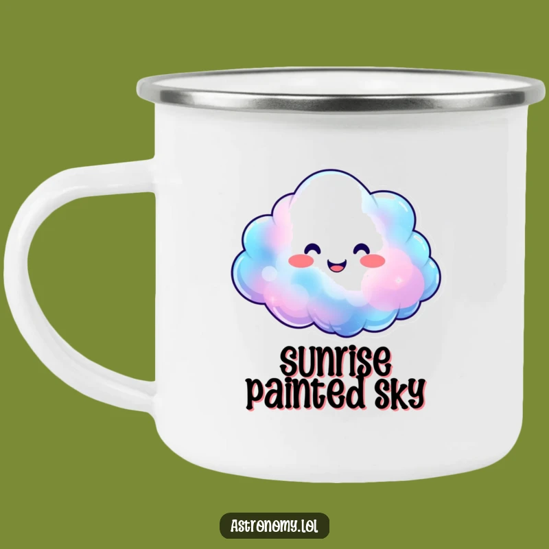 Funny Nebula Cloud Camping Mug - Colorful and Comedic Outdoor Gear