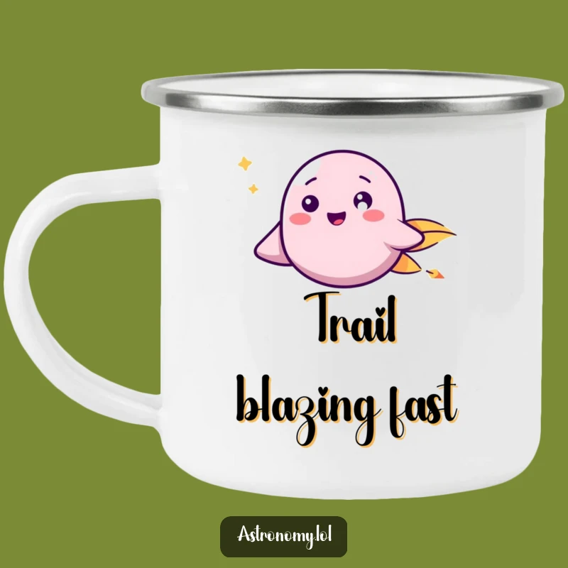 Funny Trail Mug - Happy Comet Space Camping Funny Gift