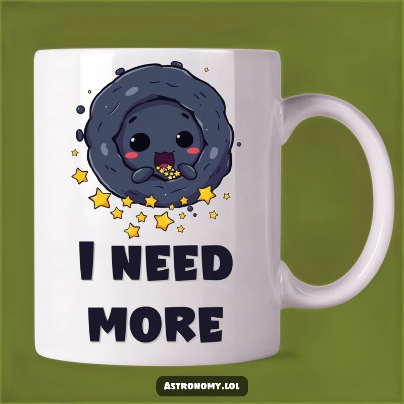 Funny Black Hole Mug: Mischievous Star Gobbler - Perfect Funny Gift!