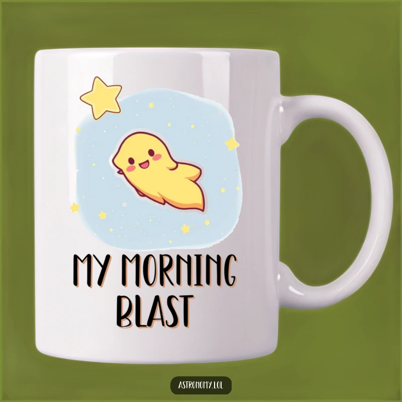 Funny Comet Mug: Speedy Star Streaker Gift for Cosmic Laughs