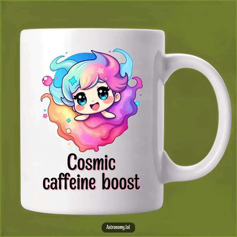 Funny Nebula Mug, Delightful Swirling Colors, Perfect Novelty Gift for Galaxy Lovers