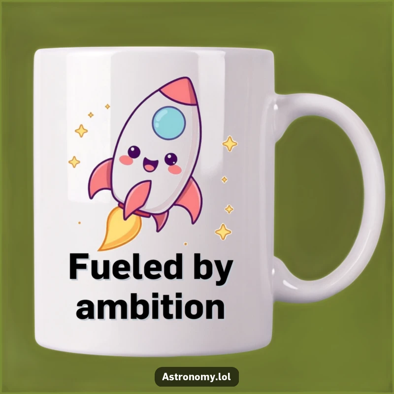 Funny Rocket Ship Mug: Blasting Off Fun, Perfect Funny Gift