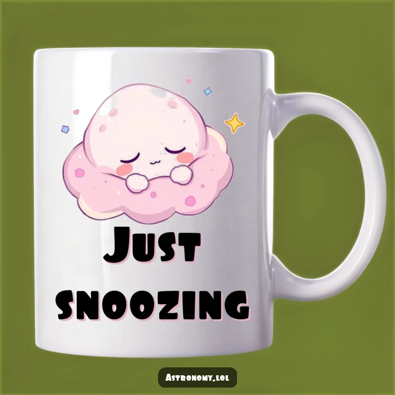 Funny Sleepy Nebula Mug: Peaceful Drifting Character - Cozy Funny Gift!