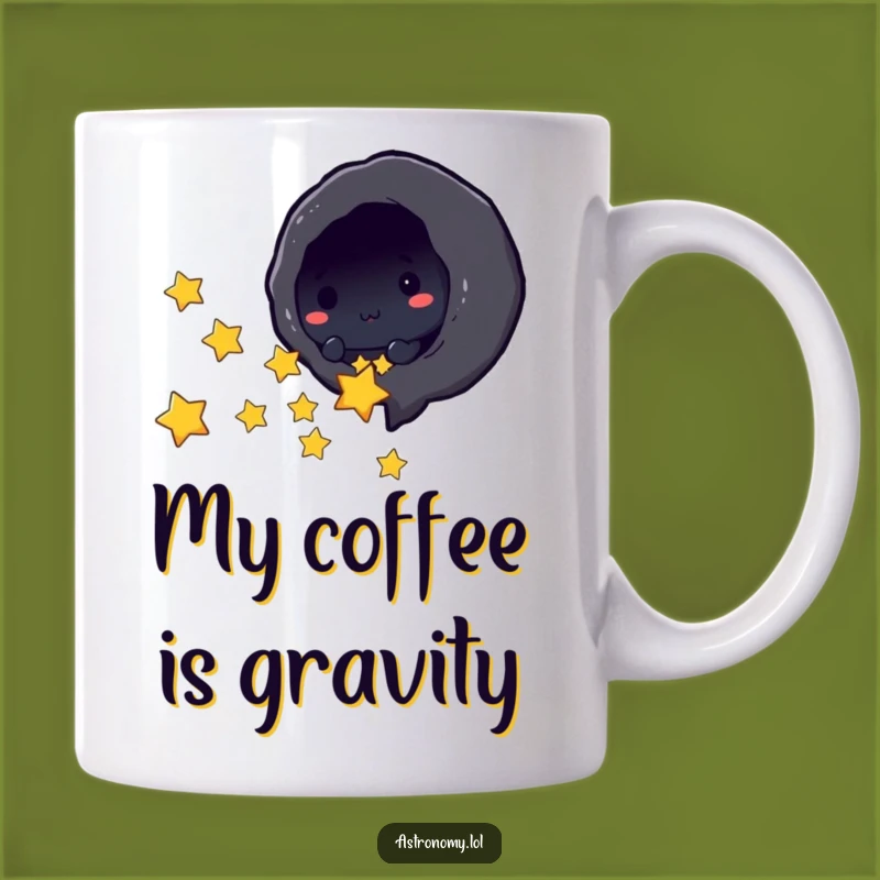 Funny Black Hole Sucking Stars Mug - Hilarious Space Gift for Astronomers