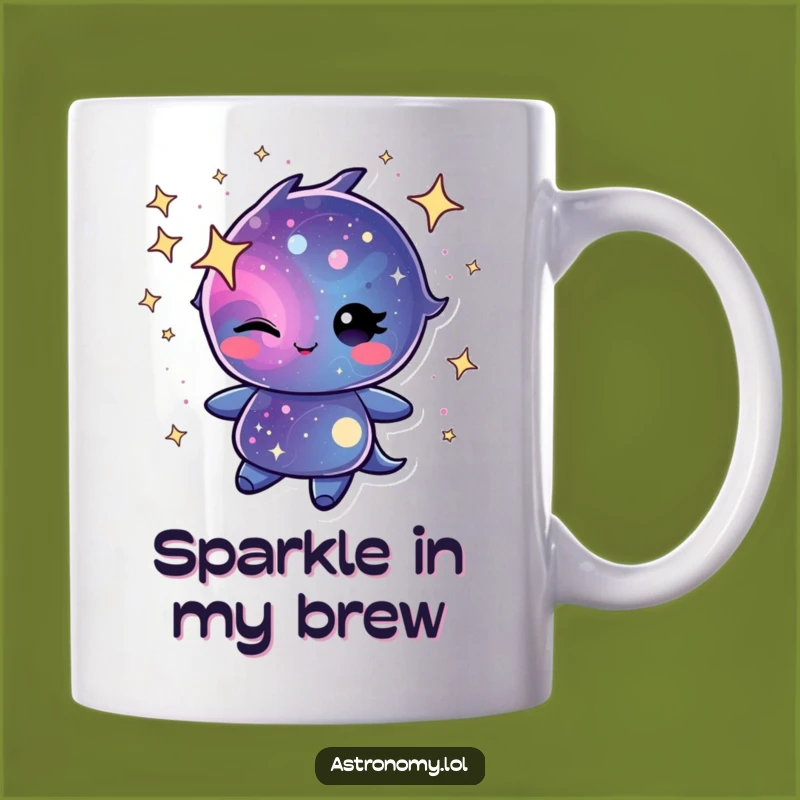 Funny Winking Galaxy Mug - Cosmic Humor and Stardust Delight Gift