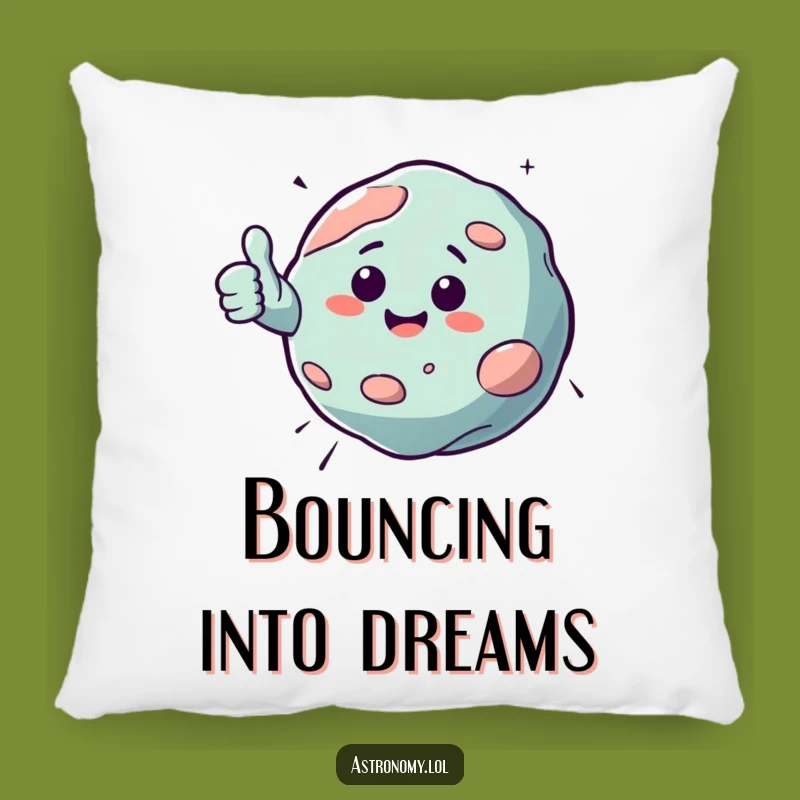 Funny Asteroid Pillow: Cuddle Your Bouncing Space Rock, Cozy Cosmic Fun, Perfect Pillow Gift