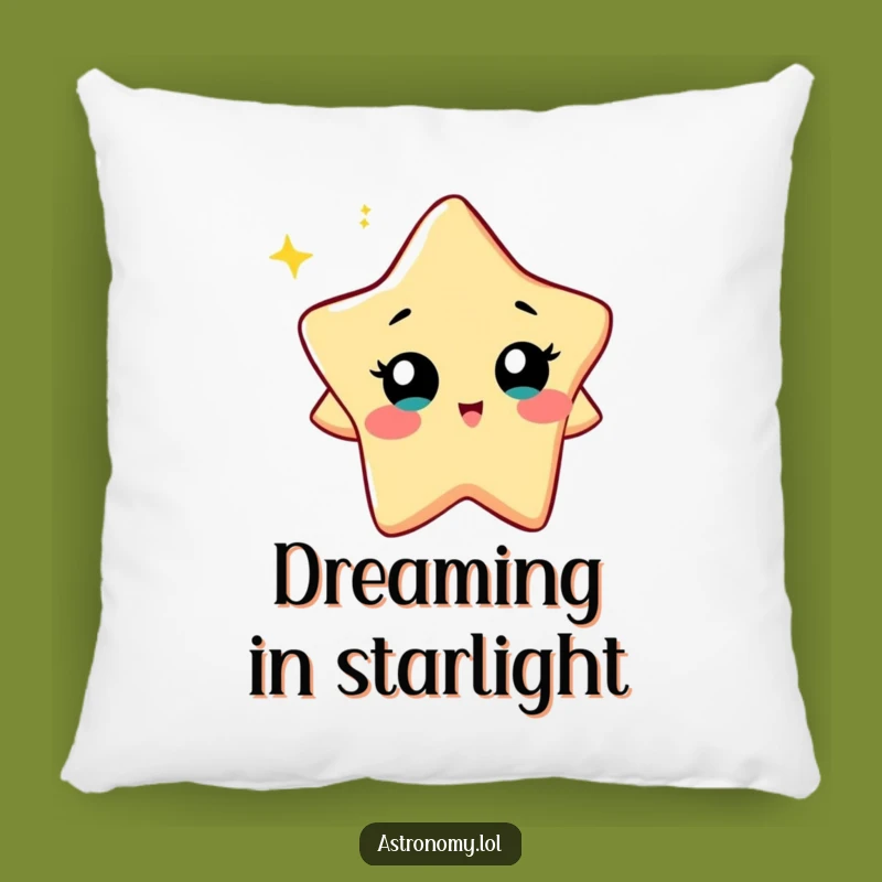 Funny Star Pillow: Curious Twinkling Character Comfort - Cozy Funny Gift!