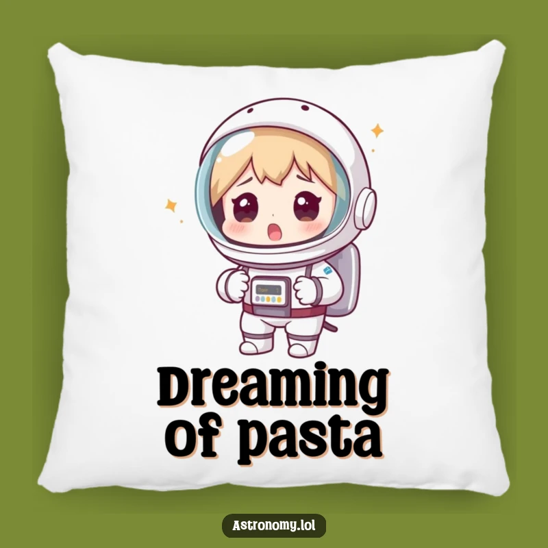 Funny Astronaut Colander Pillow - Comfy Gag Gift for Cozy Laughs
