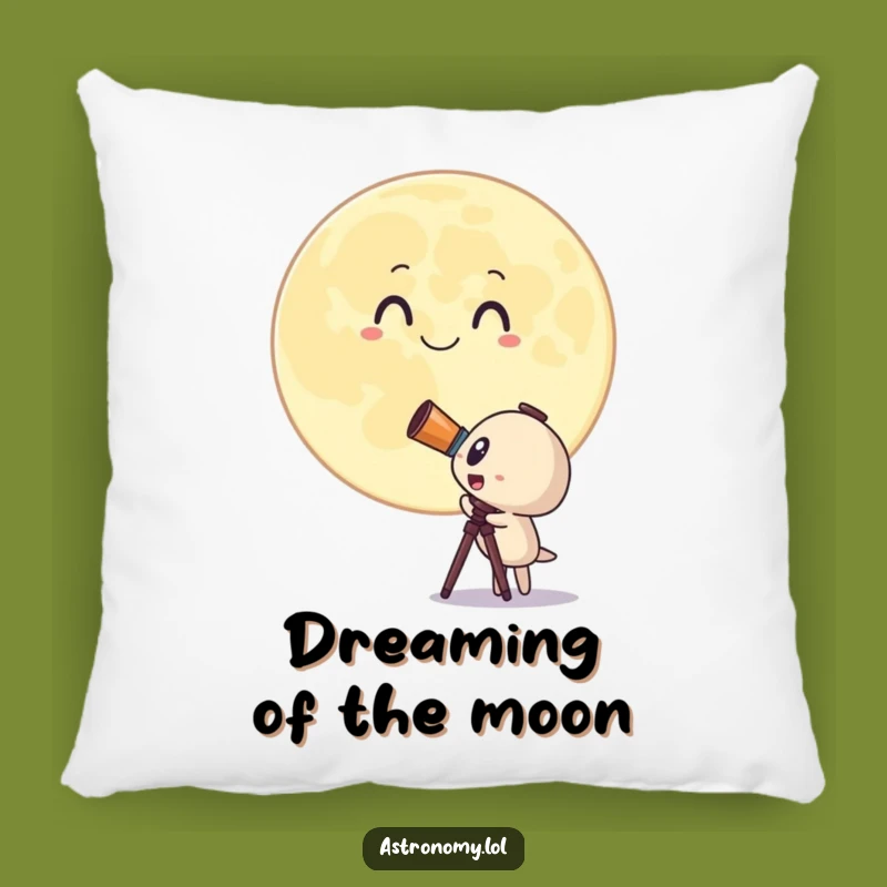 Funny Telescope Pillow: Soft Surprised Character Cushion, Cozy Gift