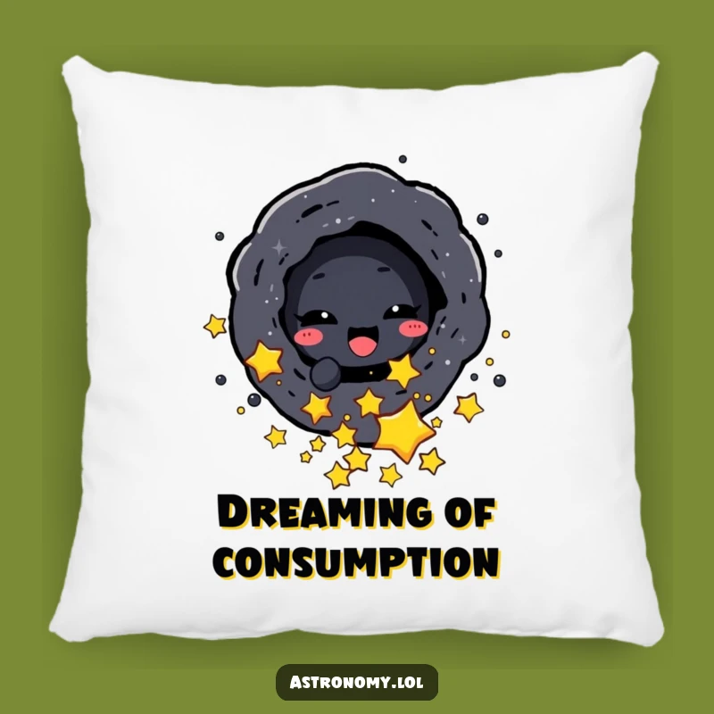 Funny Black Hole Pillow - Rest Your Head on Cosmic Mystery!