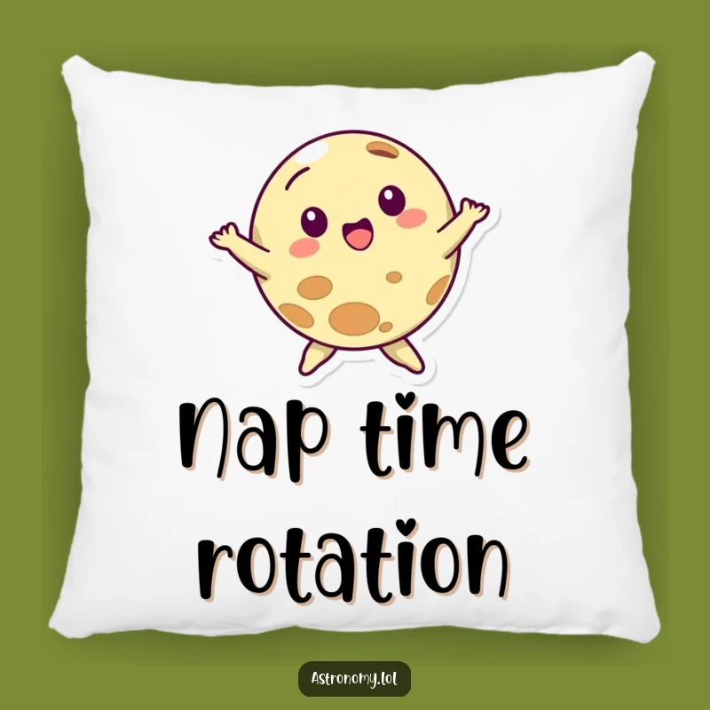 Funny Dancing Planet Pillow - Cozy Up with Cosmic Fun