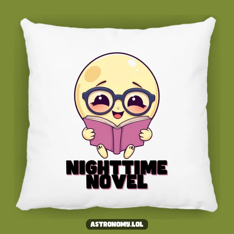 Funny Moon Reading Pillow: Hilarious Comfort for Book Lovers, Perfect Gift