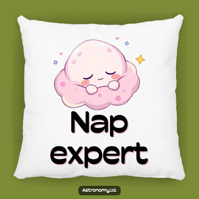 Funny Nebula Pillow: Sleepy Drifter - Cozy Comfort Funny Gift!