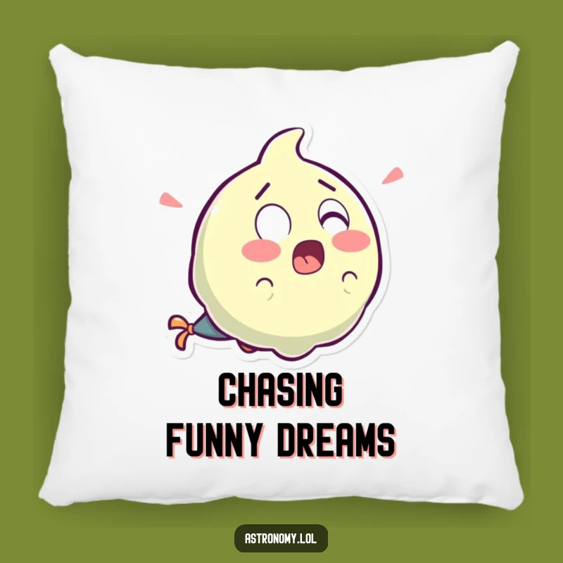 Funny Surprised Comet Pillow: Laughter Tail Cozy Space Gift