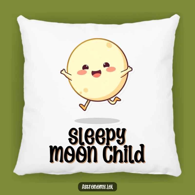 Funny Bouncing Moon Pillow - Comfy and Cheerful Lunar Decor