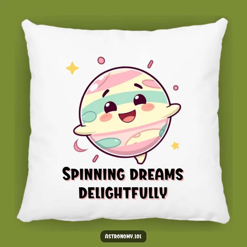 Funny Delighted Planet Pillow Cozy Comforting Gift