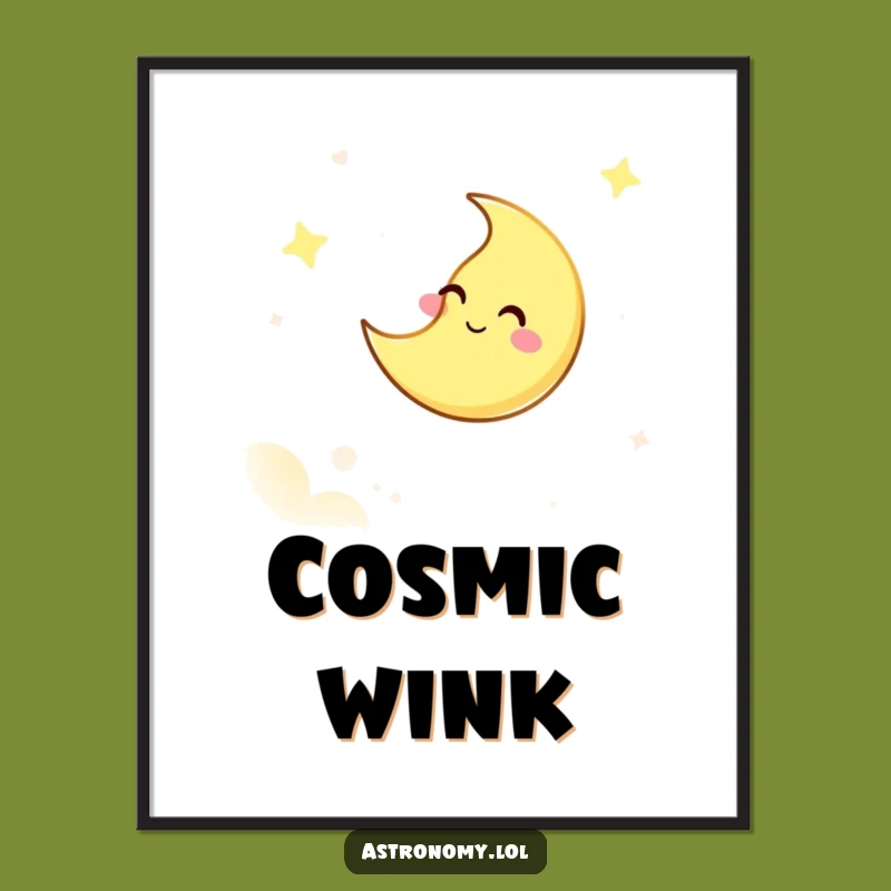 Funny Moon Digital Art, Giggling Sky Download, Instant Hilarious Charm!