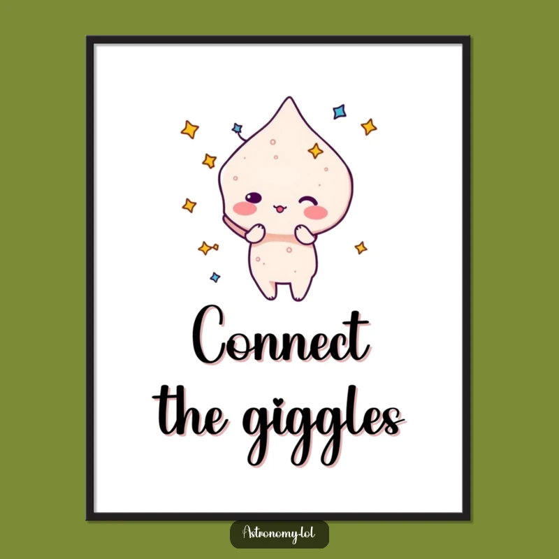 Funny Constellation Digital Art: Silly Shape Character, Instant Cosmic Decor