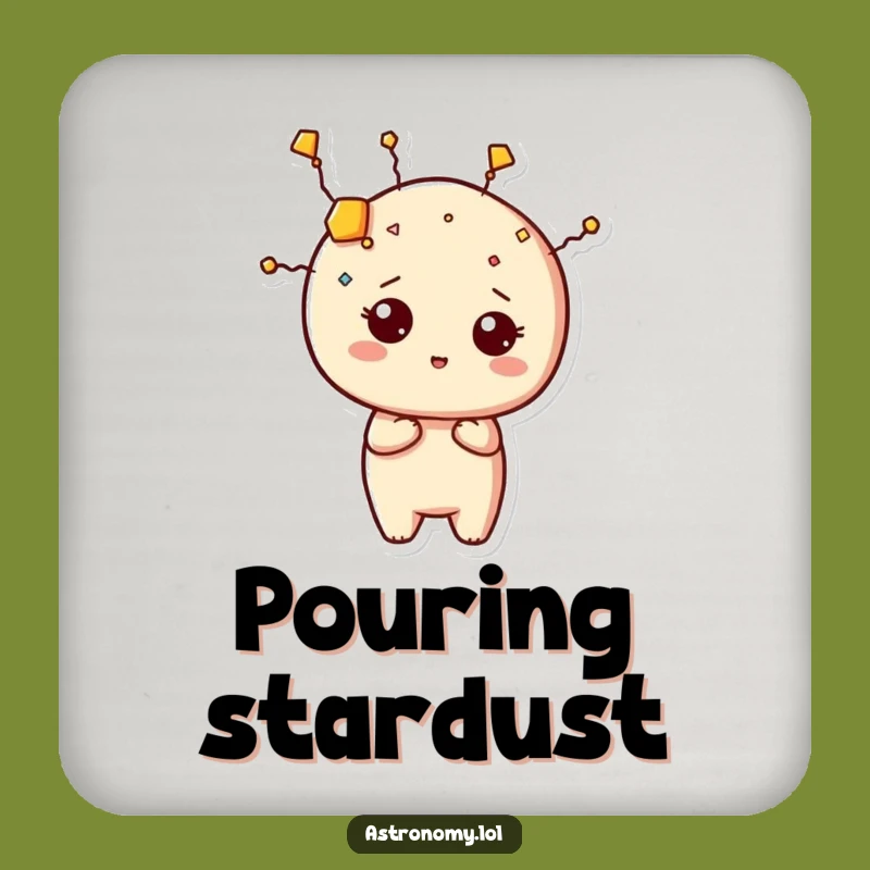 Funny Constellation Drink Coasters, Curious Shape, Set of Starry Protectors