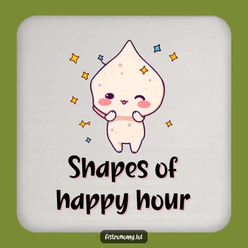 Funny Constellation Coaster: Silly Shape Protector, Humorous Celestial Gift