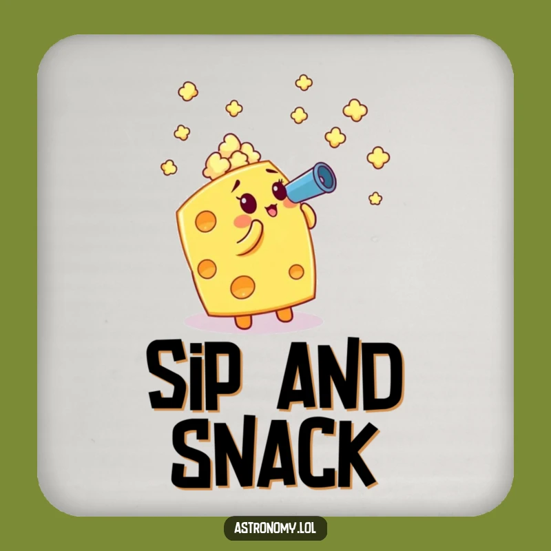 Funny Cheese Popcorn Coaster: Hilarious Table Protection, Perfect Gift