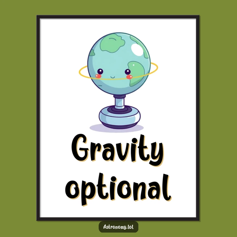 Funny Planet Fidget Toy Poster: Hilarious Space Art Print, Perfect Gift