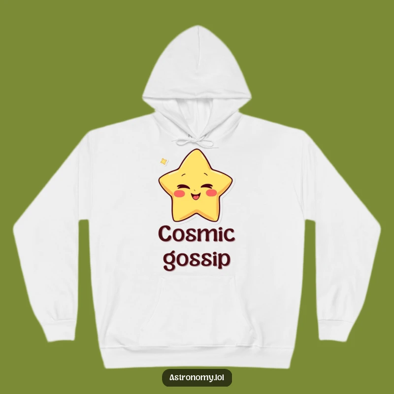 Funny Giggling Star Hoodie: Cozy Winking Star Character Hoodie, Perfect Funny Gift