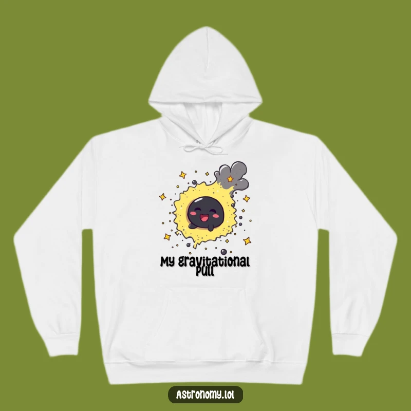 Funny Black Hole Hoodie - Cozy Cheerful Stardust Apparel