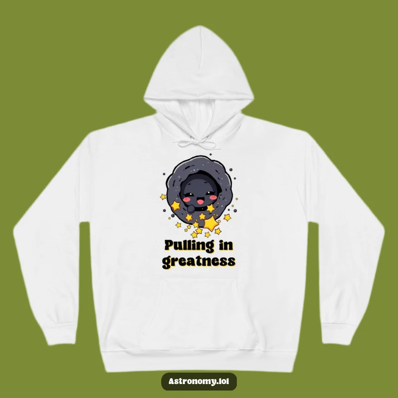 Funny Black Hole Hoodie - Stay Cozy with Cosmic Appetite!