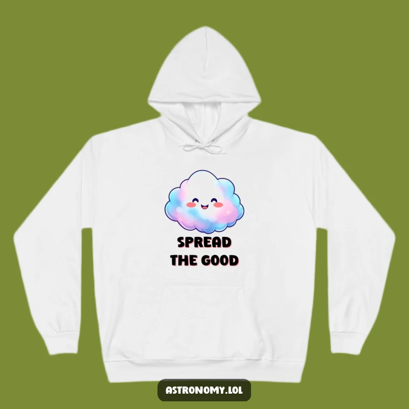 Funny Nebula Cloud Hoodie - Cozy and Colorful Cosmic Comfort