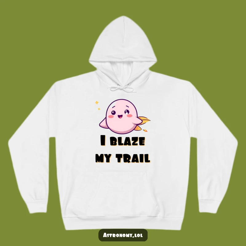 Funny Cosmic Dash Hoodie - Happy Comet Space Warm Funny Gift