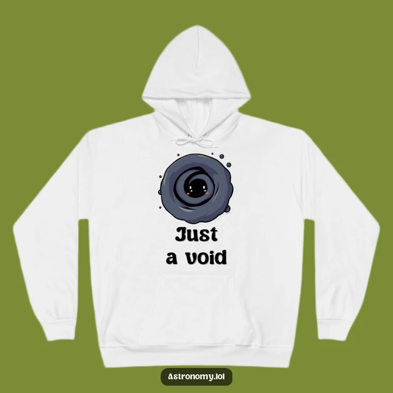 Funny Black Hole Hoodie: Cozy Vortex Character, Warm and Humorous Gift