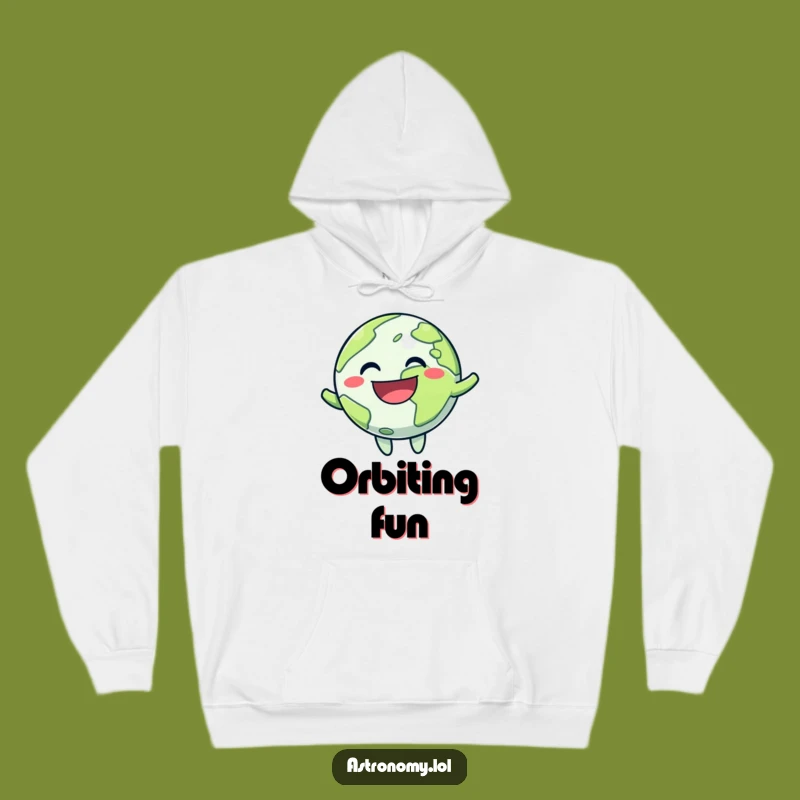 Funny Planet Grin Hoodie: Cozy Up with Cosmic Cheer and Laughter