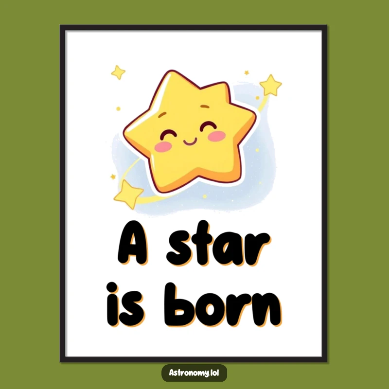 Whimsical Free Printable Wall Art: Winking Star - Charming Space Downloadable Decor