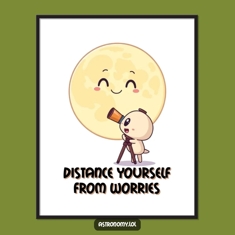 Free Printable Telescope Wall Art: Moon Surprise Space Decor Download!