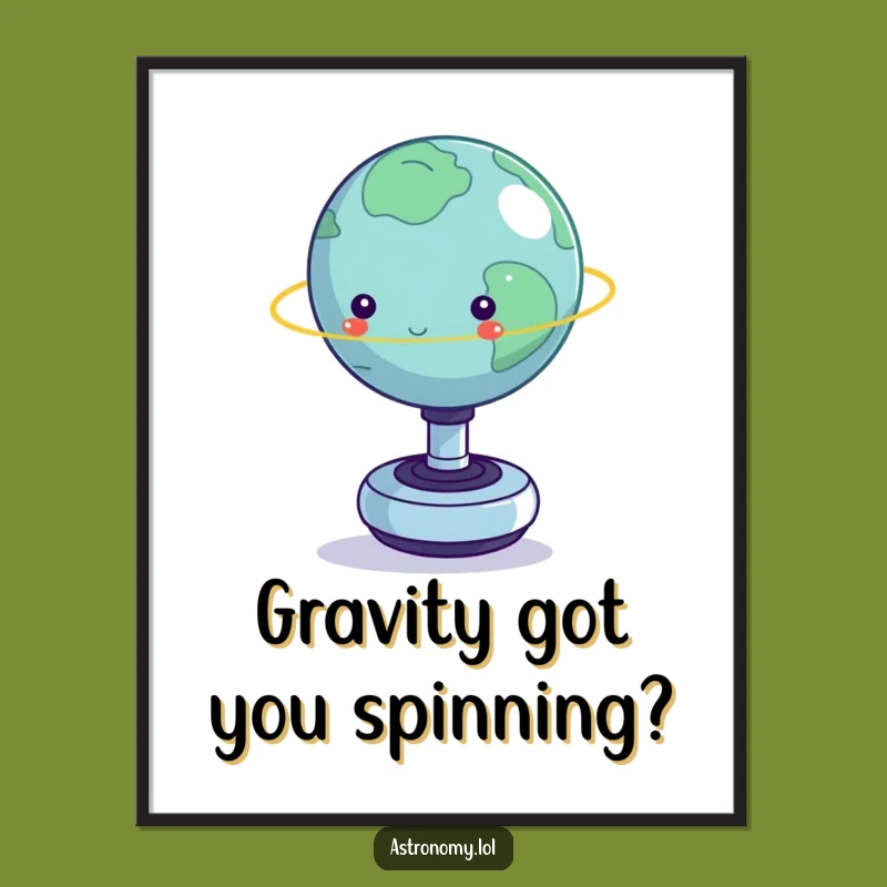 Free Printable Funny Wall Art: Planet Fidget Toy Balance - Quirky Downloadable Decor
