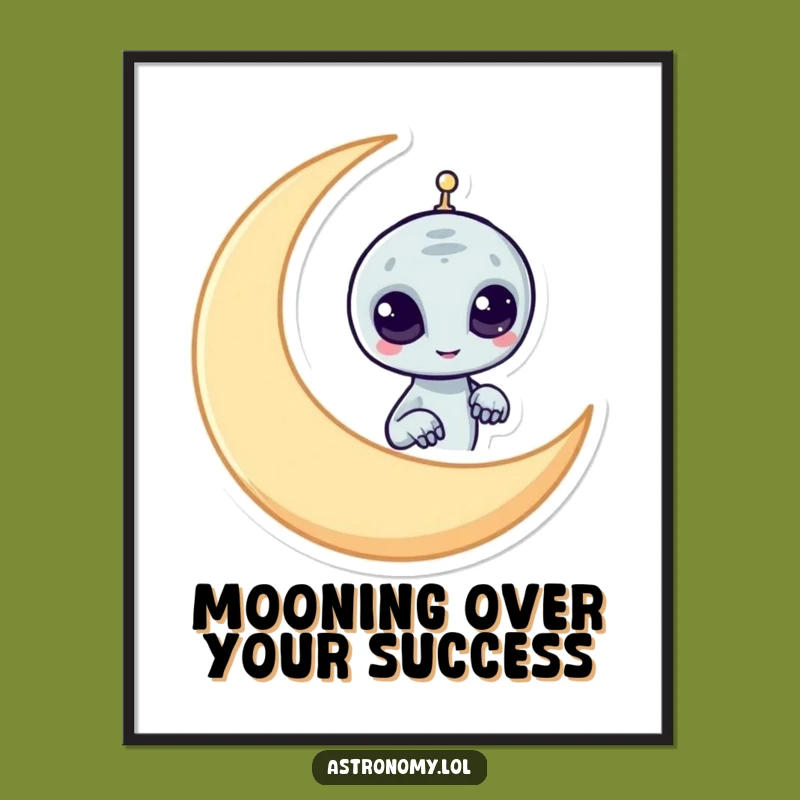 Free Printable Wall Art: Sneaky Alien, Funny Downloadable Art for Whimsical Decor